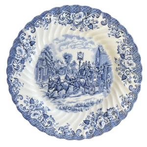 Coach Scene by Johnson Brothers plate